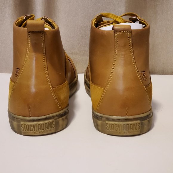 New Stacy Adams Men's Winchell Moc Toe Chukka Boot size 11.color Antique Gold - Picture 8 of 9